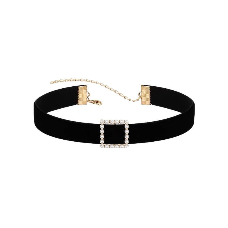Joy Jewels Ras de cou Square Noir